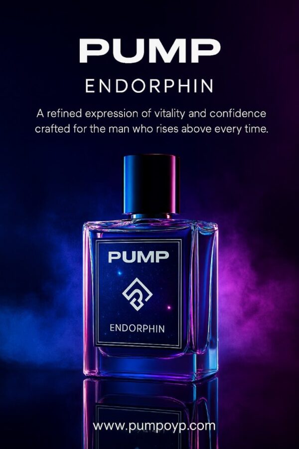 PUMP Endorphin Extrait De Parfum 50ML (3.4 Oz) — Vitality & Confidence in a Refined Long-Lasting Perfume for Men